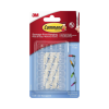 Command 17026CLR Decorating Clips, Pack of 20 Mini Hooks and 24 Small Strips, Transparent - Hanging Clips for Decorations and Fairy Lights, Wall Adhesive - Damage Free