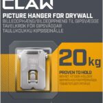 3M Claw Plasterboard Picture Hanging Wall Hooks For Hanging Home Décor, 4 Hangers, Holds up to 20 kg